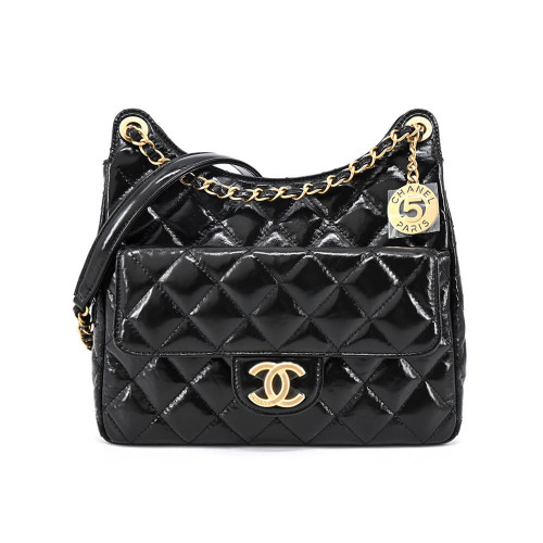 Chanel Hobo Bag Shiny Crumpled Calfskin
